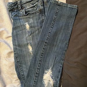 Refuge skinny distressed jeans.